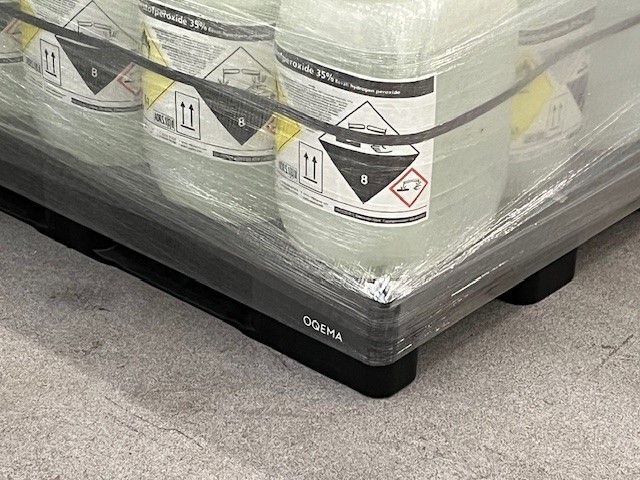 Afbeelding Kunststof pallets waterstofperoxide